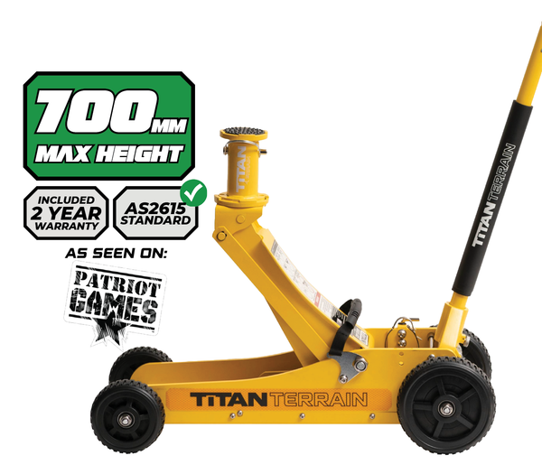 3 TONNE RUGGED FLOOR JACK - HI-VIS YELLOW EDITION