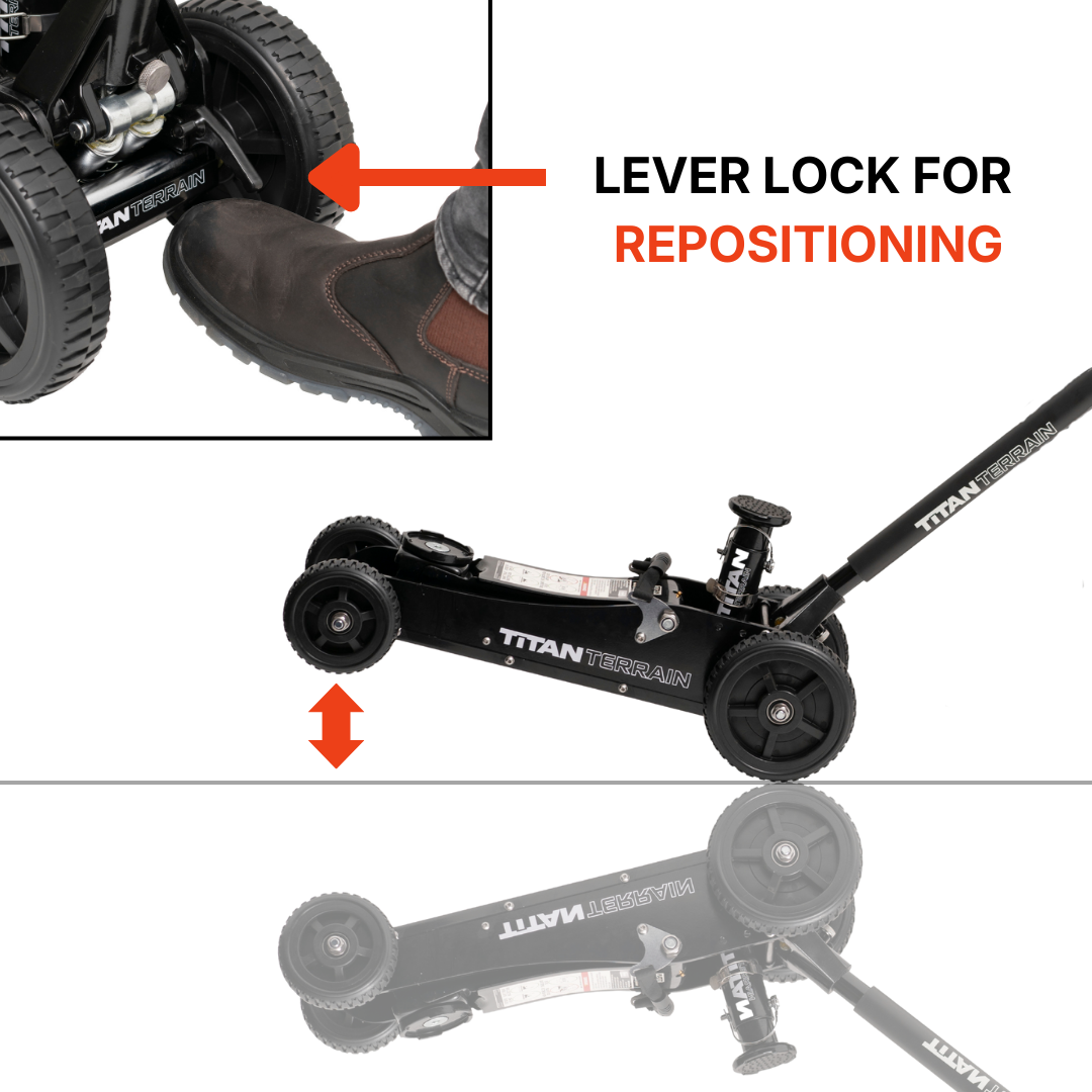 Titan Terrain 3T Ultimate Jack Pack - Includes 3000KG Jack, 2x Jack Stand Pairs, Bracket, Coverbag, Extension Upgrades & Cover Bag