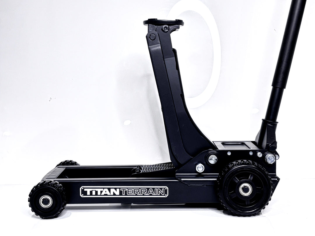 Black titan terrain slim jack at max extension