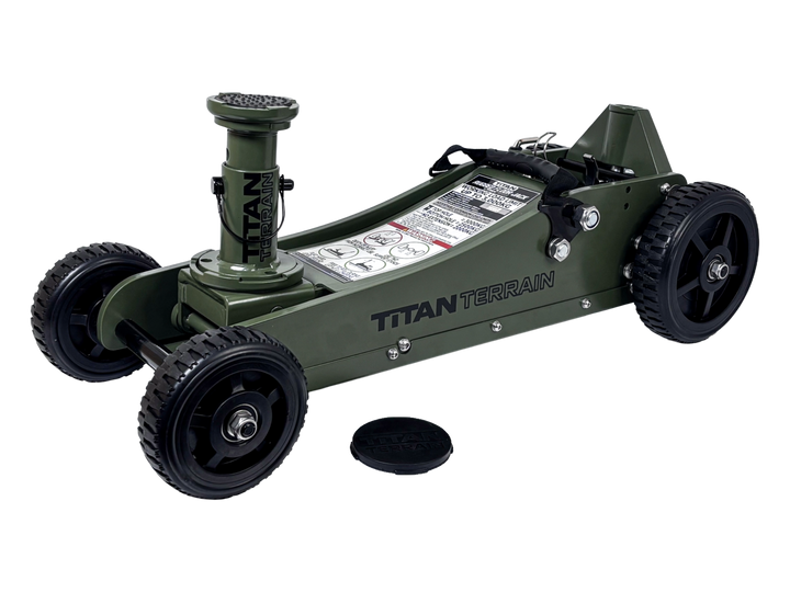 3 TONNE RUGGED FLOOR JACK - ARMY GREEN EDITION