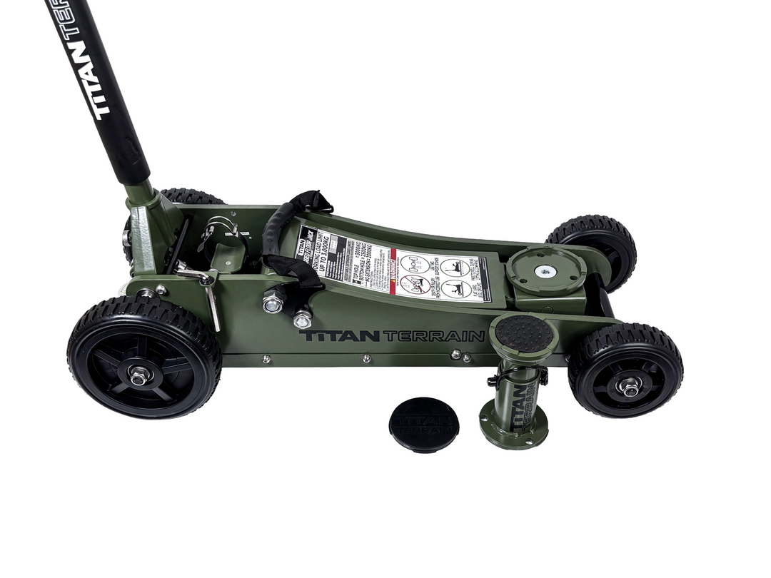 3 TONNE RUGGED FLOOR JACK - ARMY GREEN EDITION