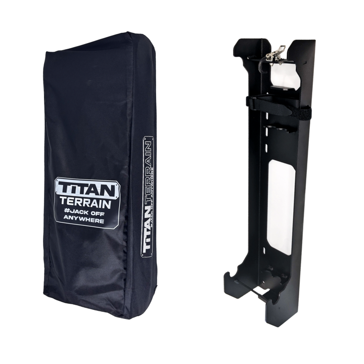 TITAN TERRAIN 2T Travellers Jack Pack Includes 2000KG Jack, Bracket & Cover Bag