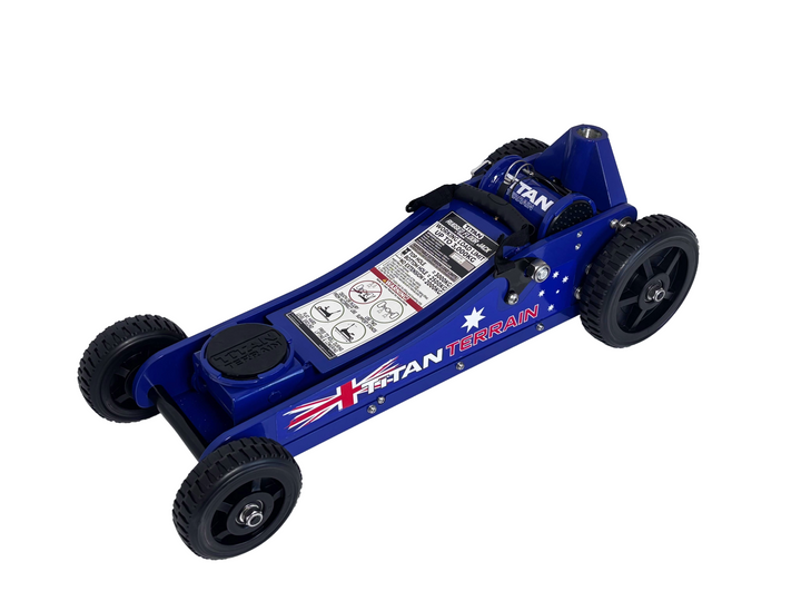 Titan Terrain 3 tonne rugged floor jack Aussie flag edition