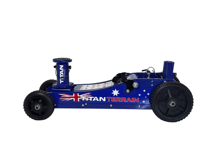 Titan Terrain 3 tonne rugged floor jack Aussie flag edition