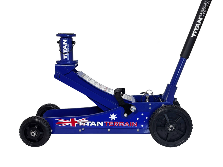 Titan Terrain 3 tonne rugged floor jack Aussie flag edition