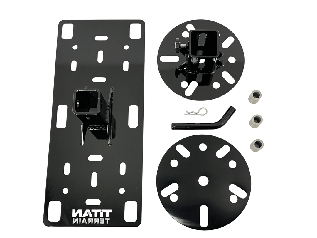Titan Terrain spare tyre mounting bracket for rugged floor jack