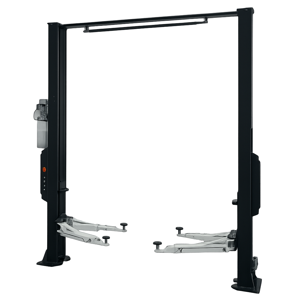 TTN Industrial 4.5 tonne 2-post car hoist with dual electric lock release