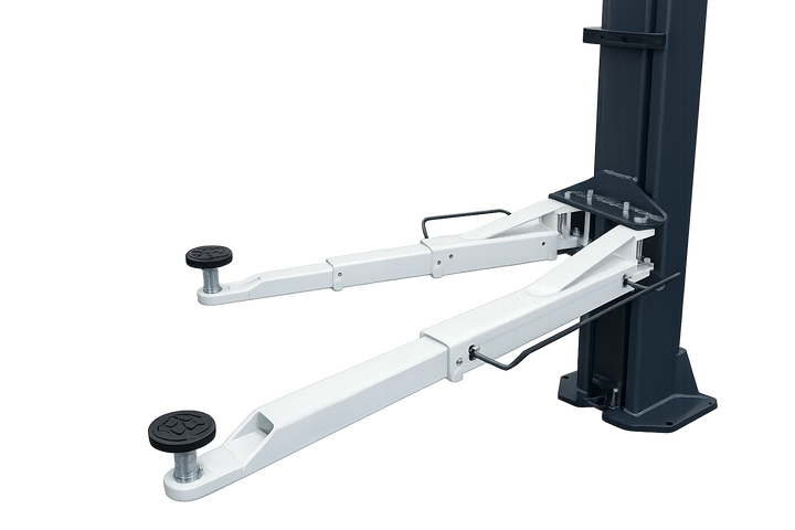 TTN Industrial 4.5 tonne 2-post car hoist with dual electric lock release